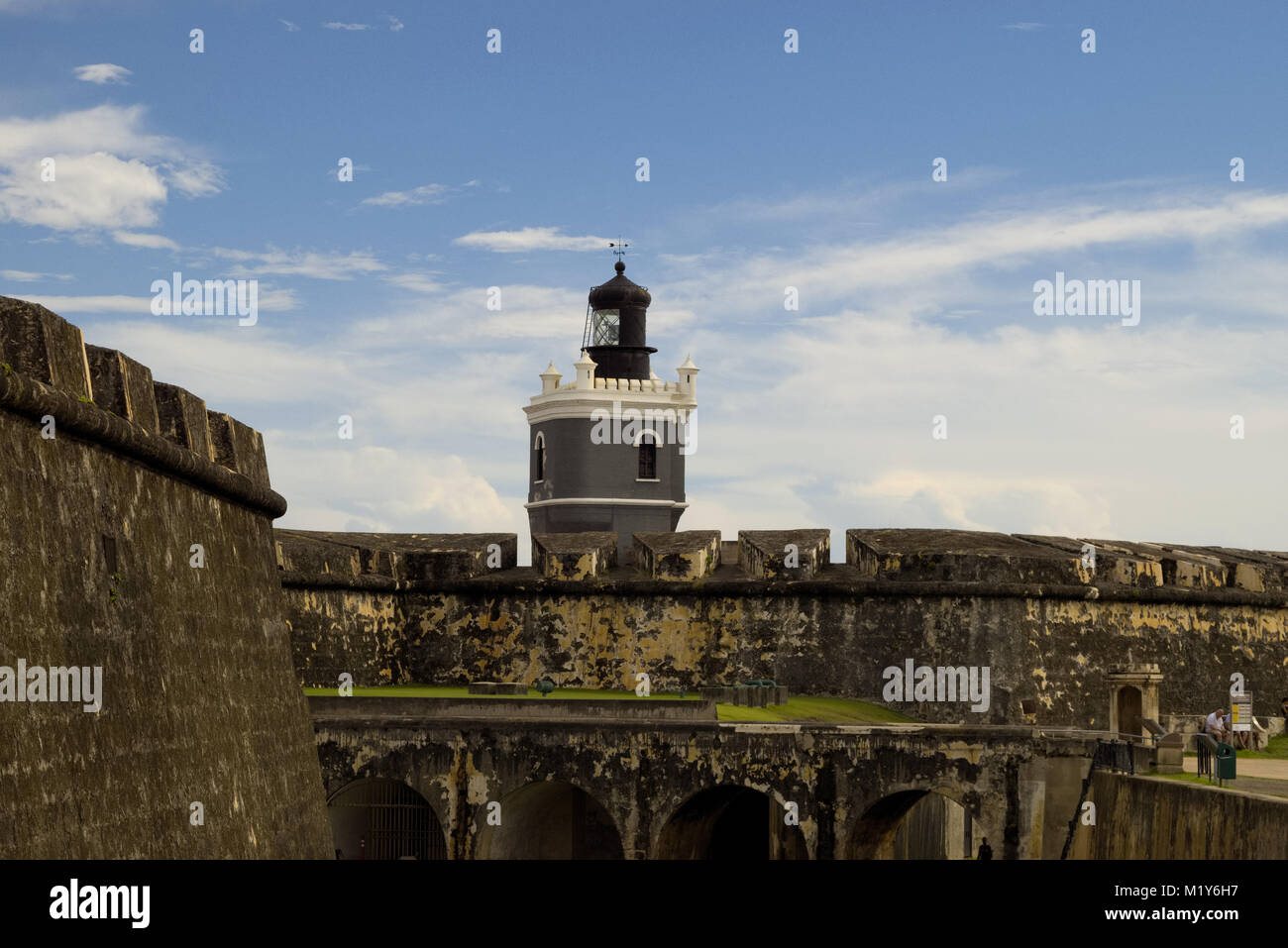 Il Morro Castello nella vecchia San Juan, Puerto Rico Foto Stock