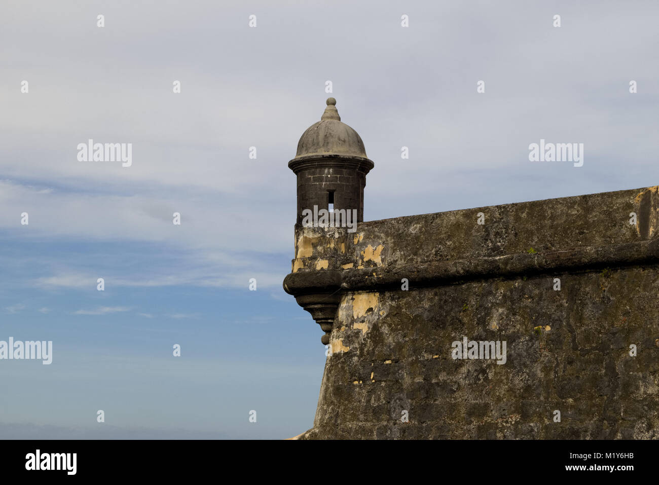 Il Morro Castello nella vecchia San Juan, Puerto Rico Foto Stock