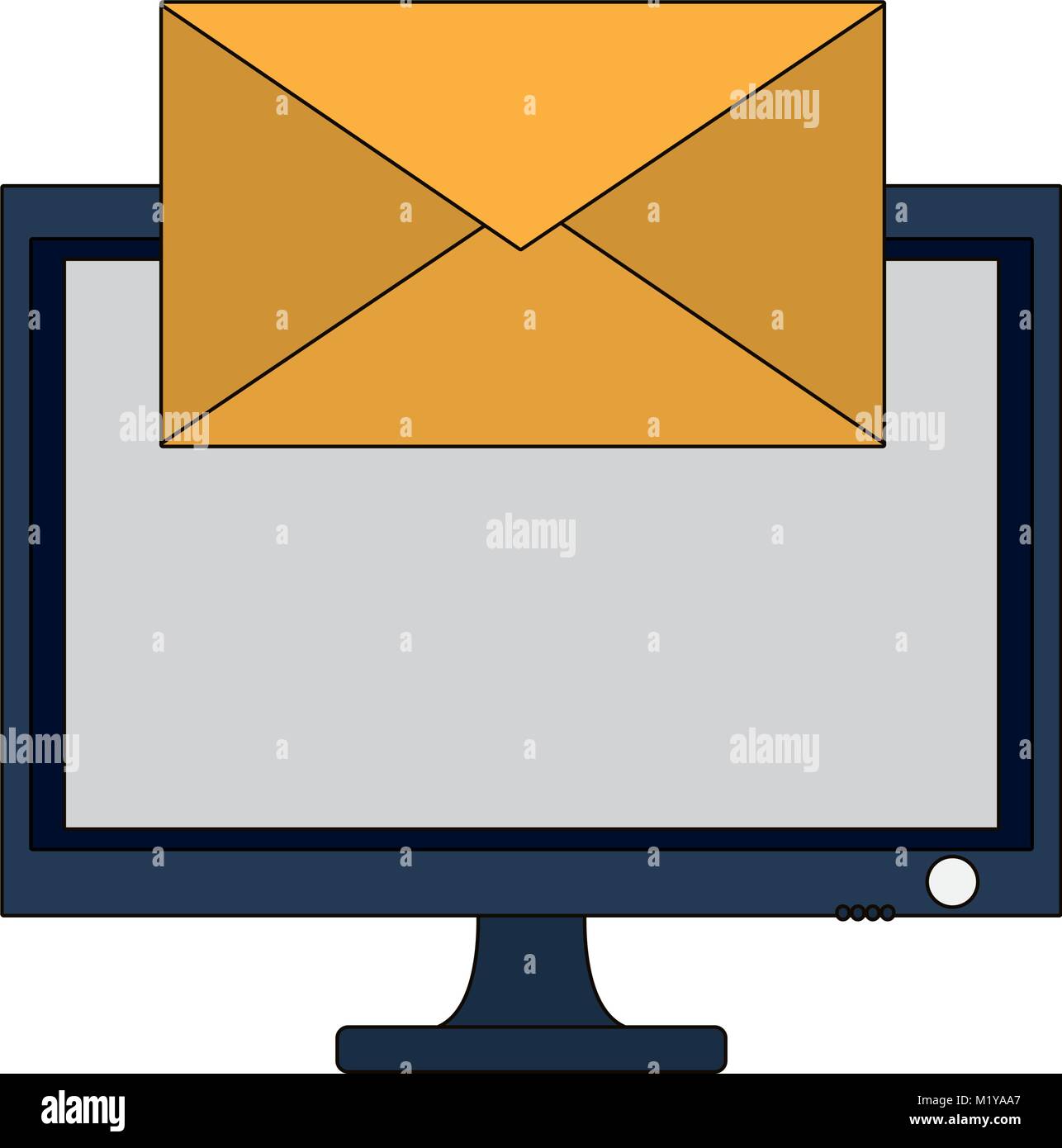 Isolato computer design Illustrazione Vettoriale