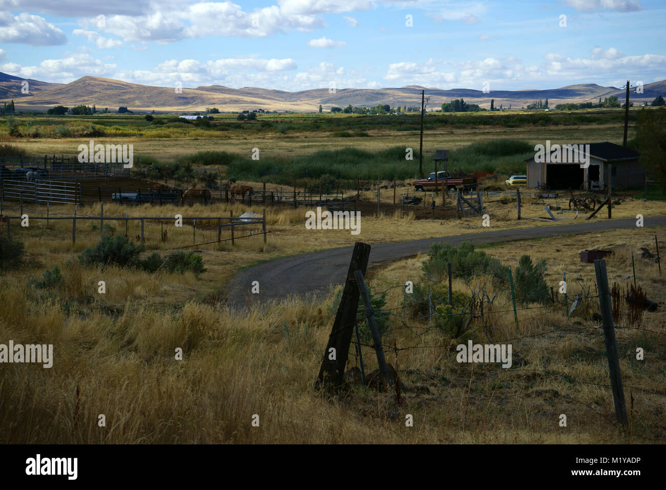 I ranch vicino a Owyhee, anatra Prenotazione indiana, Idaho/Nevada Foto Stock