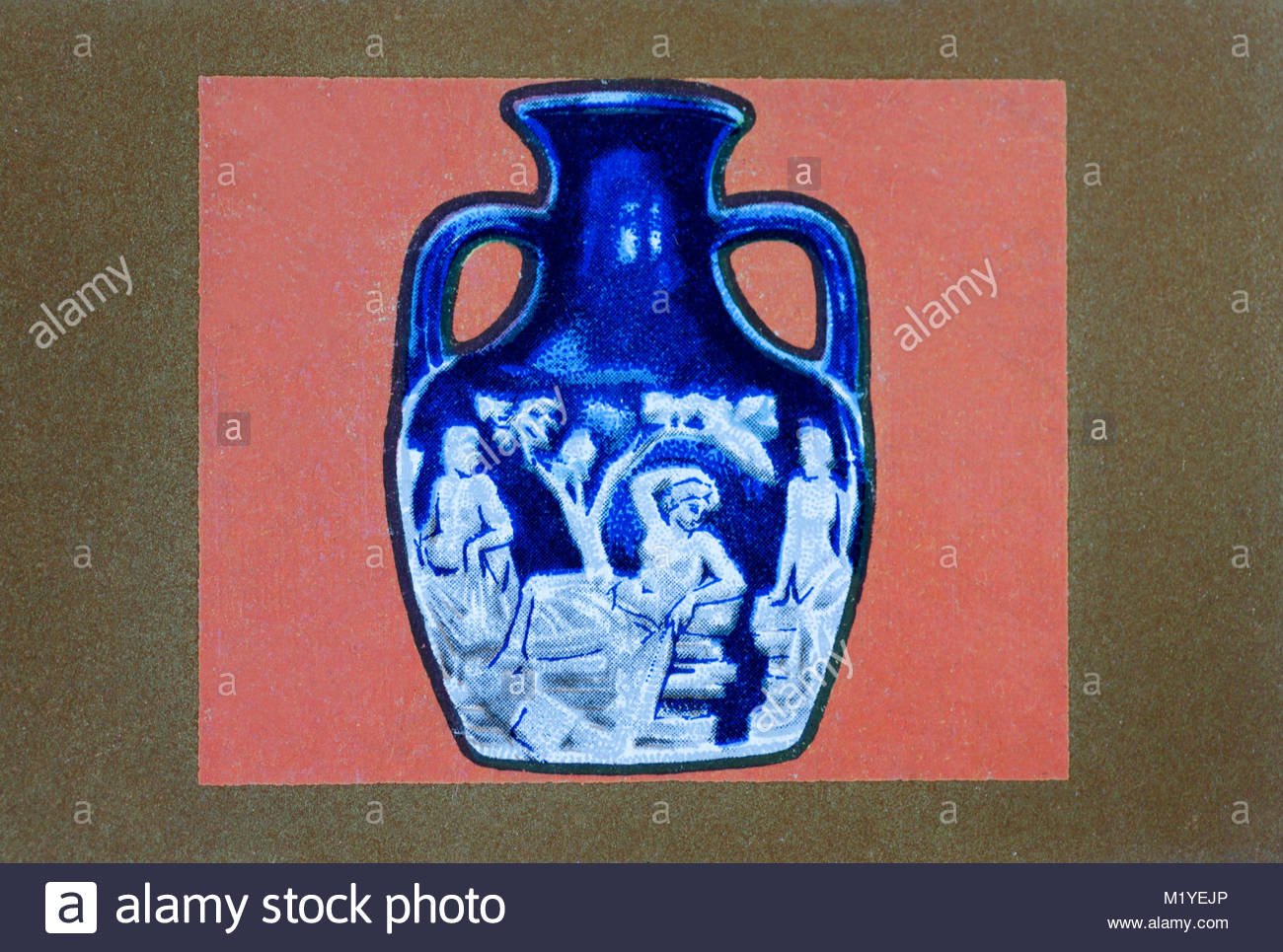 British Museum - The Portland Vase illustrazione Foto Stock