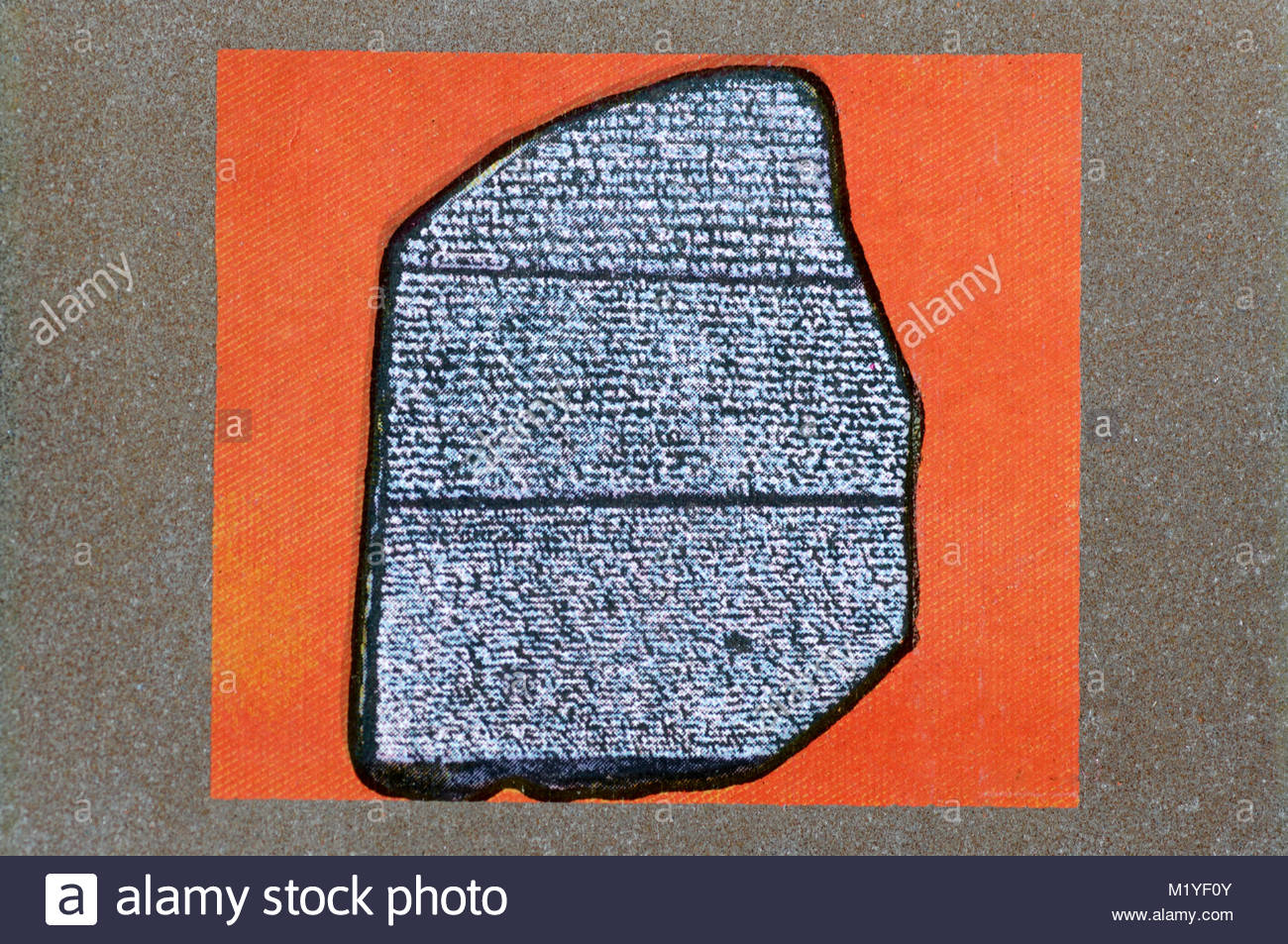British Museum - il software Rosetta Stone illustrazione Foto Stock