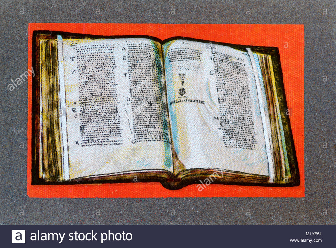 British Library - Codex Alexandrinus manoscritto illustrazione Foto Stock