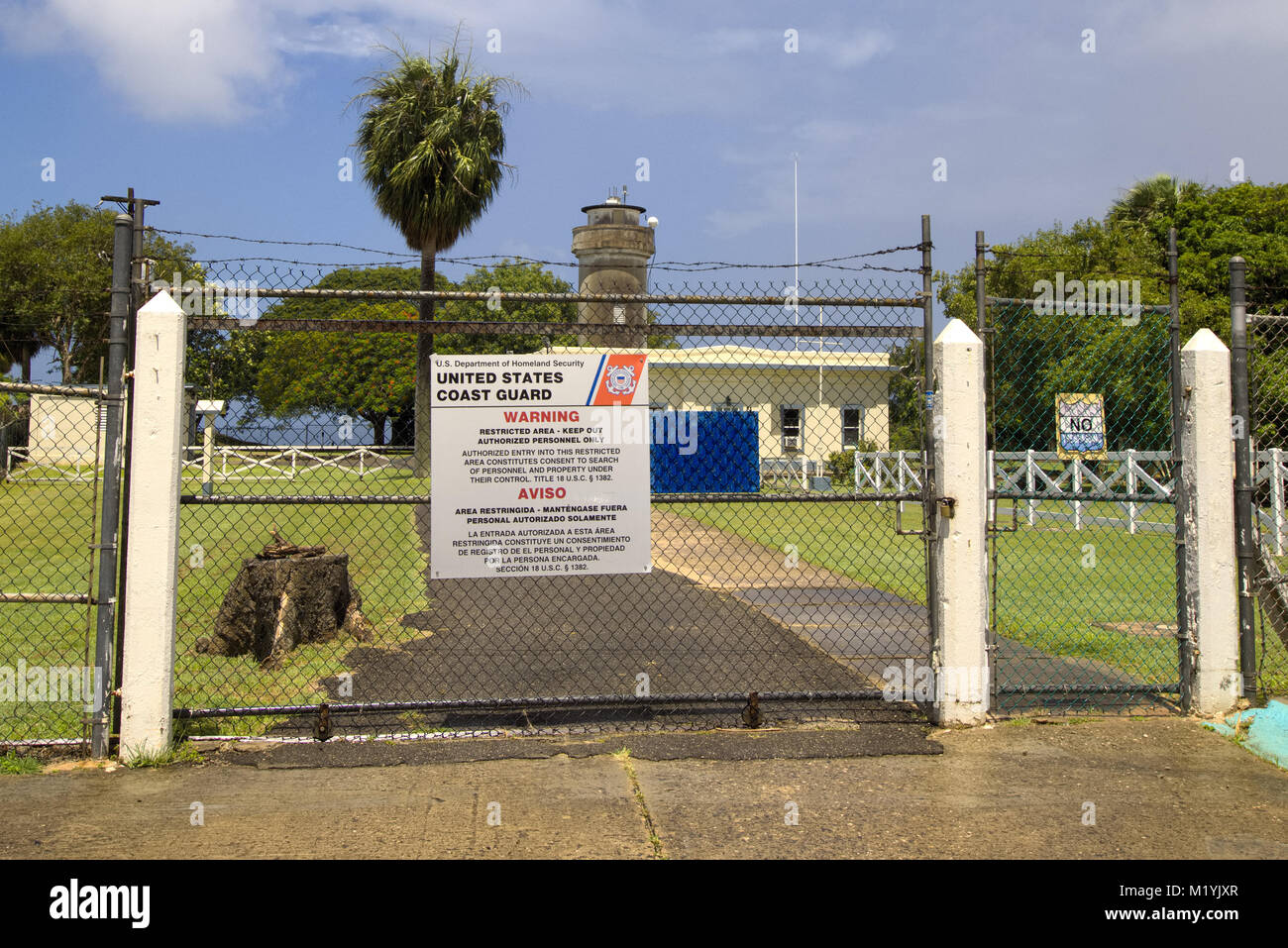 Punta Faro Borinquen, Aguadilla Puerto Rico Foto Stock