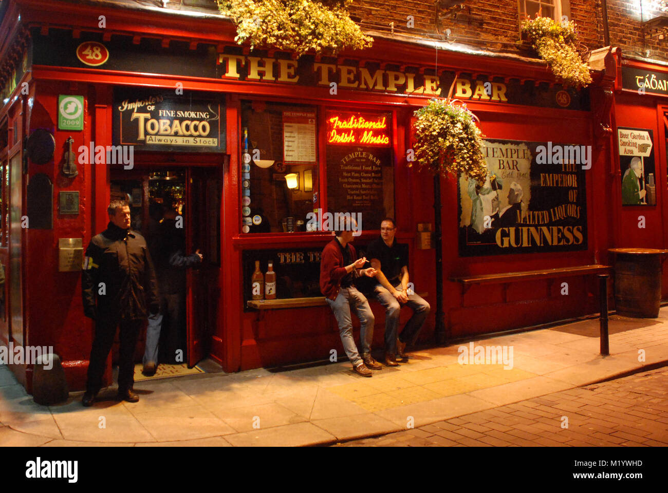 Temple Bar di Dublino in Irlanda Foto Stock