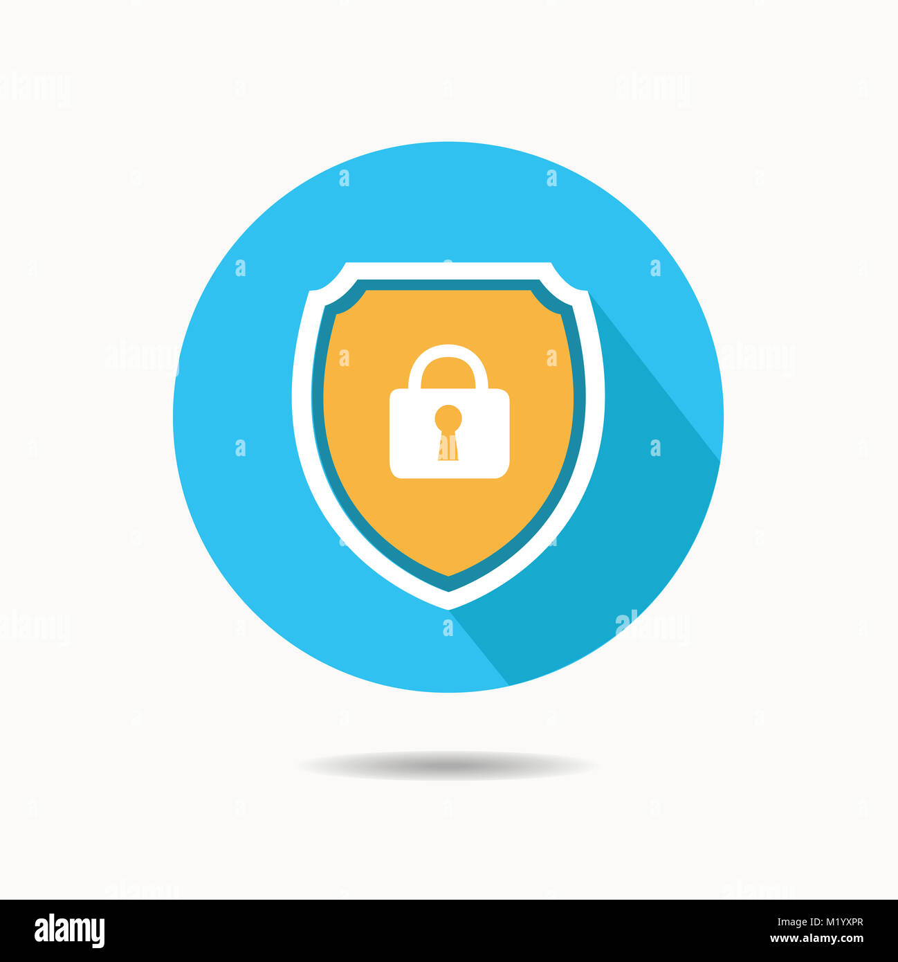 Sfondo di protezione. Protezione della tecnologia Foto Stock