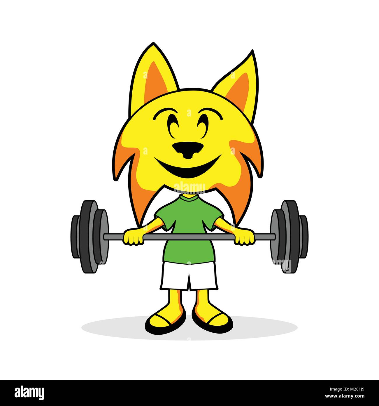 Cartoon piccolo felice Lynx Vector Graphic Design Illustrazione carattere mascotte Illustrazione Vettoriale
