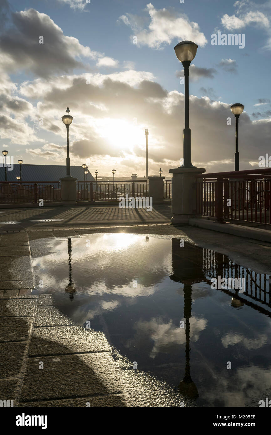 Vista da Rhyl eventi Arena guardando ad ovest Foto Stock