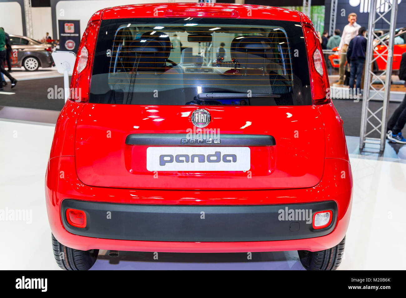 Istanbul, Turchia - 21 Aprile 2017: Closeup vista in dettaglio dal più noto di un segmento vettura della Fiat Panda chiamato Foto Stock