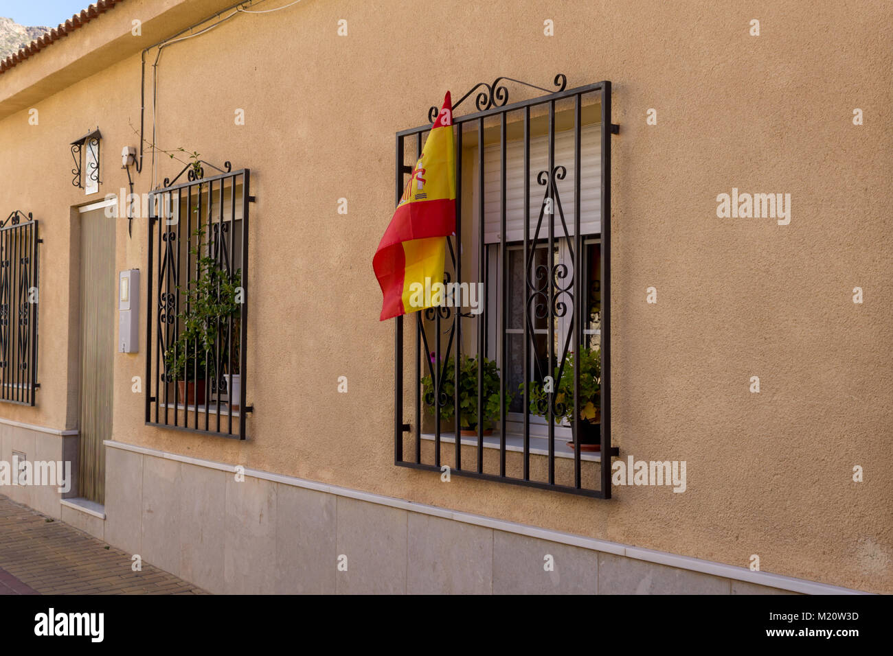 Tipica casa di città in una Spagna rurale Foto Stock