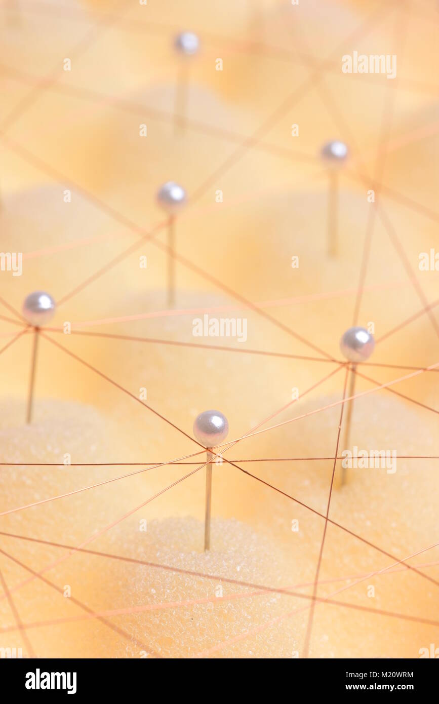 Sociale globale dei dati di rete Trannsfer Concept Foto Stock