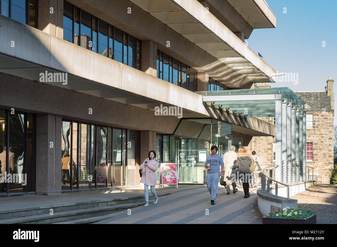 Biblioteca Universitaria, St Andrews, Scotland, Regno Unito Foto Stock
