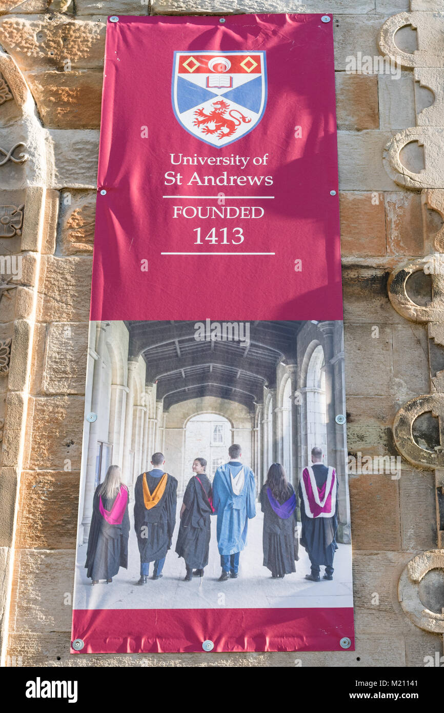 St Andrews University, St Andrews, Scotland, Regno Unito Foto Stock