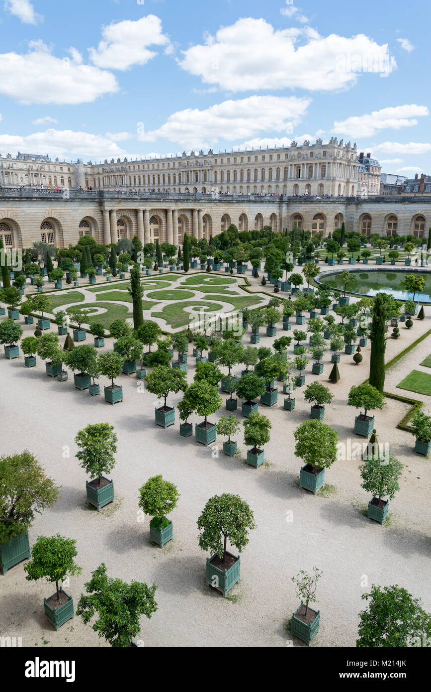 La Francia. Versailles. 6 agosto 2017 giardino di l'orangerie. Foto Stock