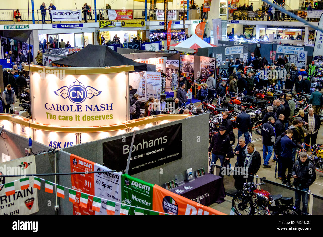 Xxxviii Carole Nash Bristol Classic Bike Show al bagno e West showground Shepton Mallet Somerset England Regno Unito Foto Stock