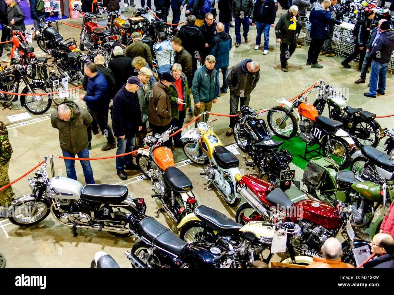 Xxxviii Carole Nash Bristol Classic Bike Show al bagno e West showground Shepton Mallet Somerset England Regno Unito Foto Stock