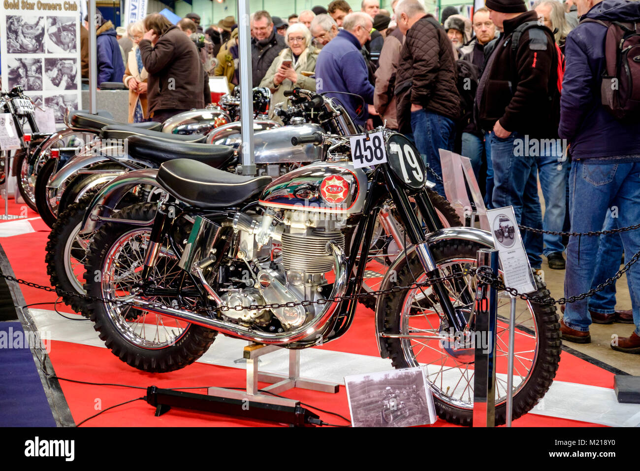 Xxxviii Carole Nash Bristol Classic Bike Show al bagno e West showground Shepton Mallet Somerset England Regno Unito Foto Stock
