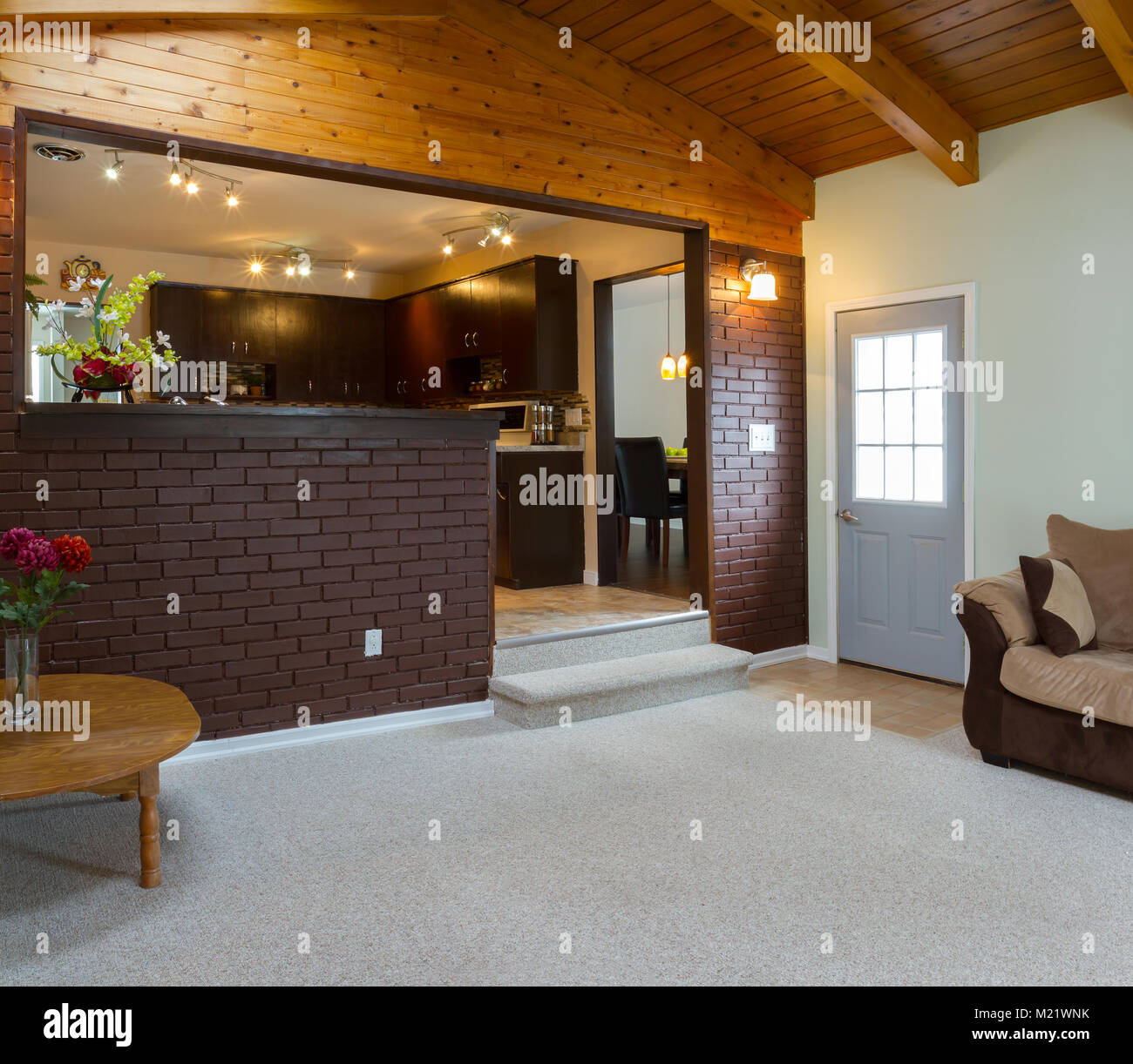 Seminterrato e cucina Interior design Foto Stock