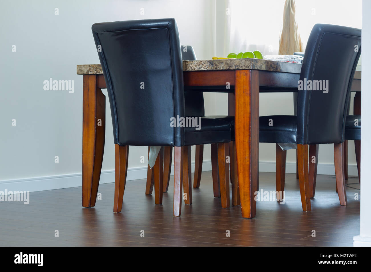 Il design degli interni della sala da pranzo Foto Stock