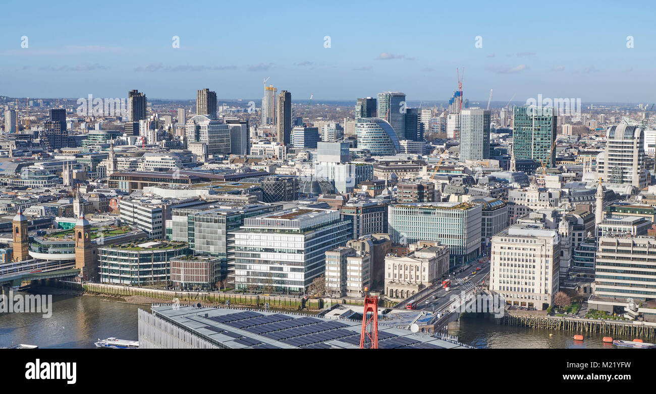 City of London skyline, Central London, Regno Unito Foto Stock