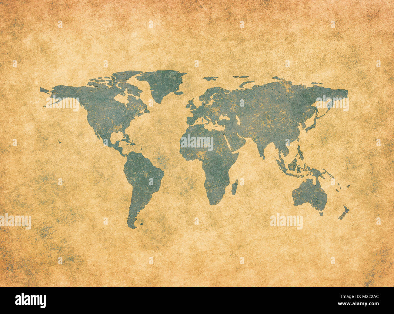 Classic Vintage old world map Foto Stock