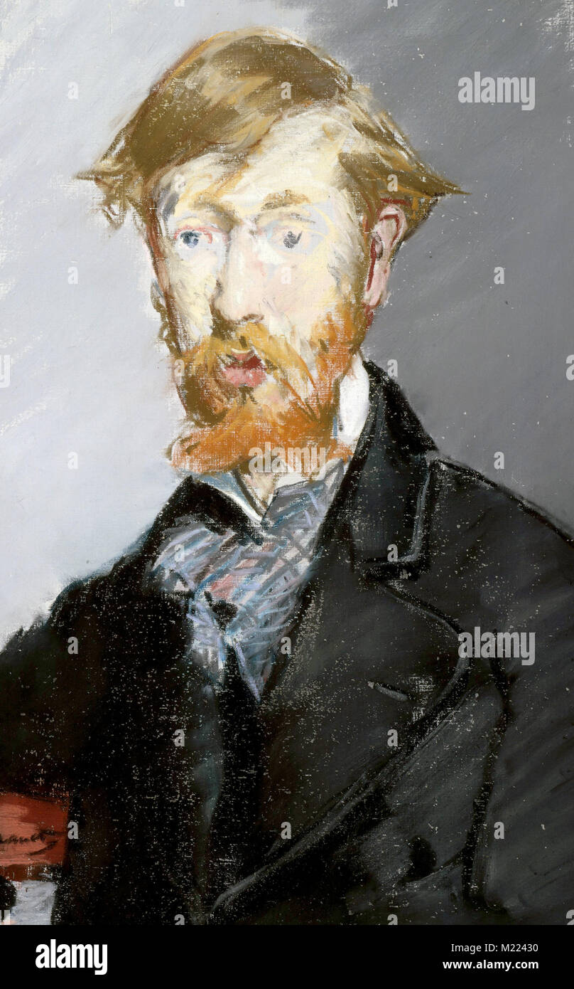 George Augustus Moore (1852 - 1933), romanziere anglo-irlandese, scrittore, poeta. da Edouard Manet Foto Stock