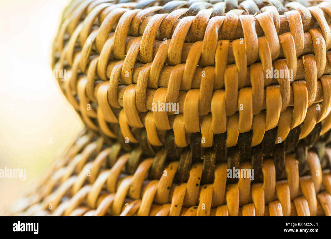 Prodotti Pinikas, tessuto da nito, scomparendo arte, nativo di Camiguin, Filippine Foto Stock