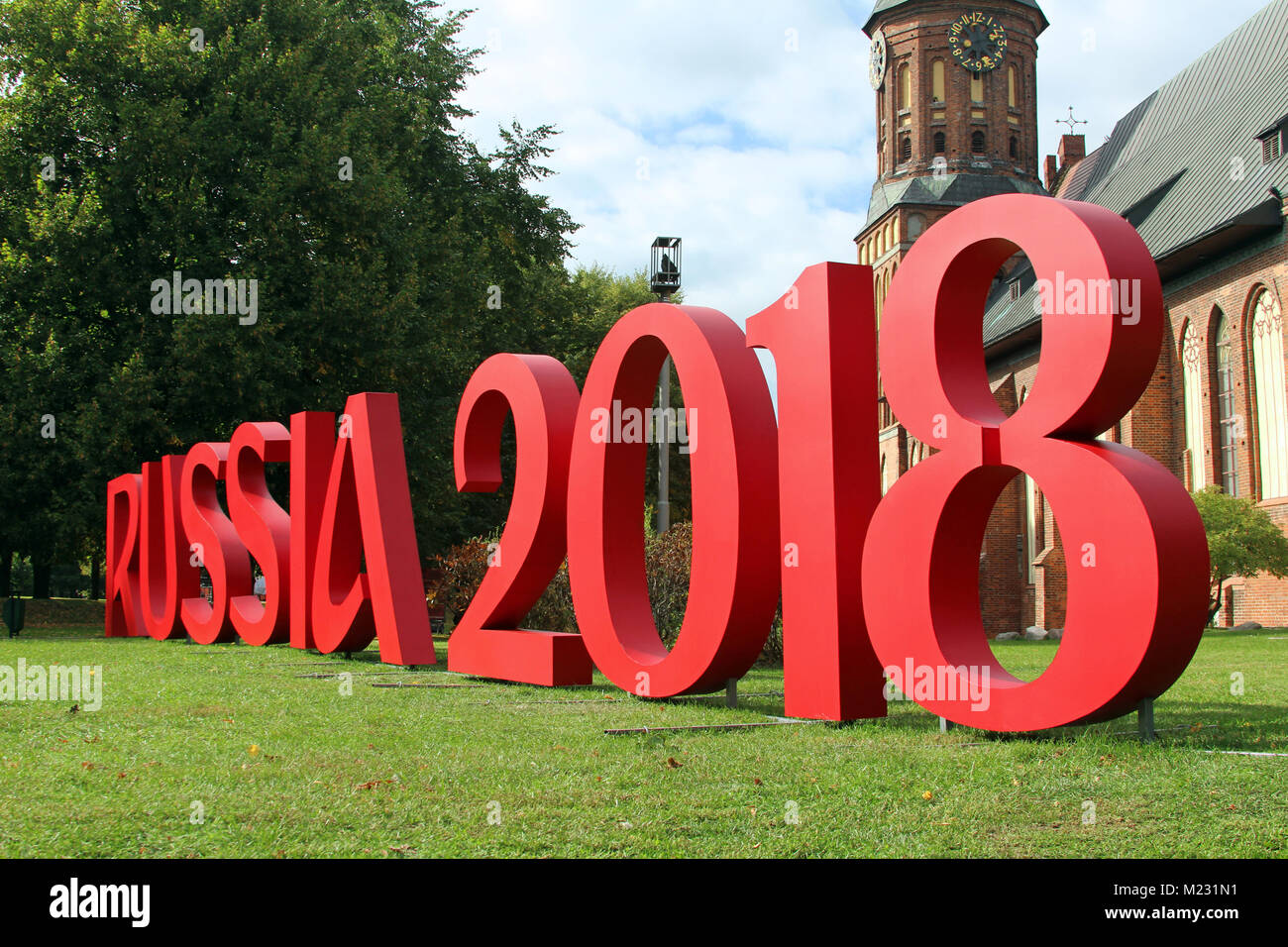 La Russia 2018 (Khaliningrad simbolo) Foto Stock