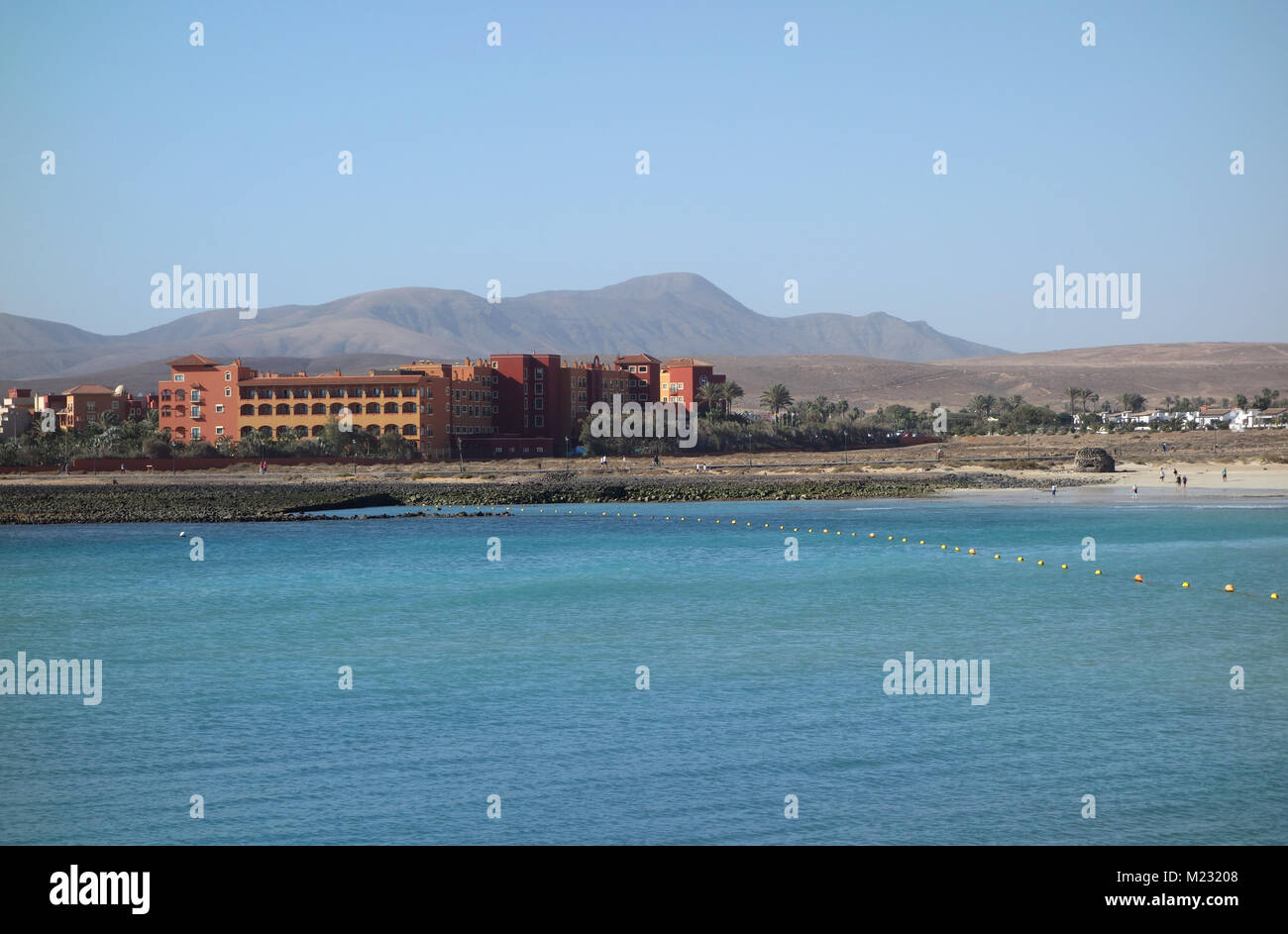 Lo Sheraton Hotel Beach, Golf & Spa Resort in Costa Caleta de Fuste, Fuerteventura, Isole Canarie, Spagna UE. Foto Stock