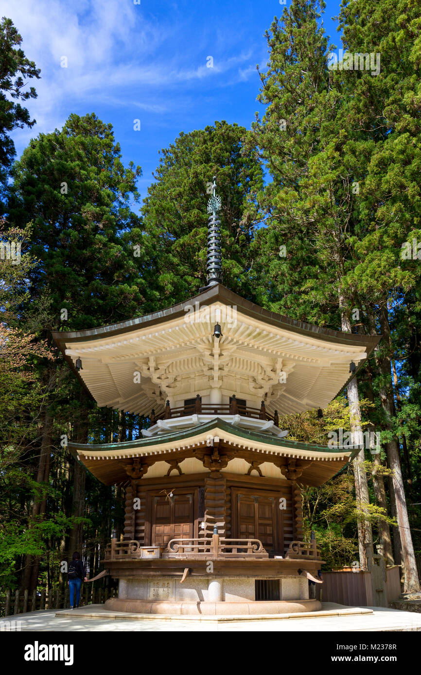Campana del tempio a Mount Koya in Giappone Foto Stock