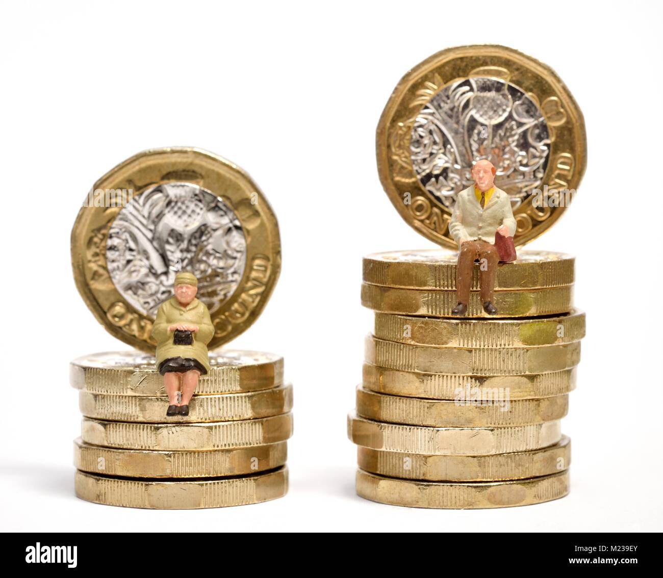 Pension reddito dopo il pensionamento concept Foto Stock