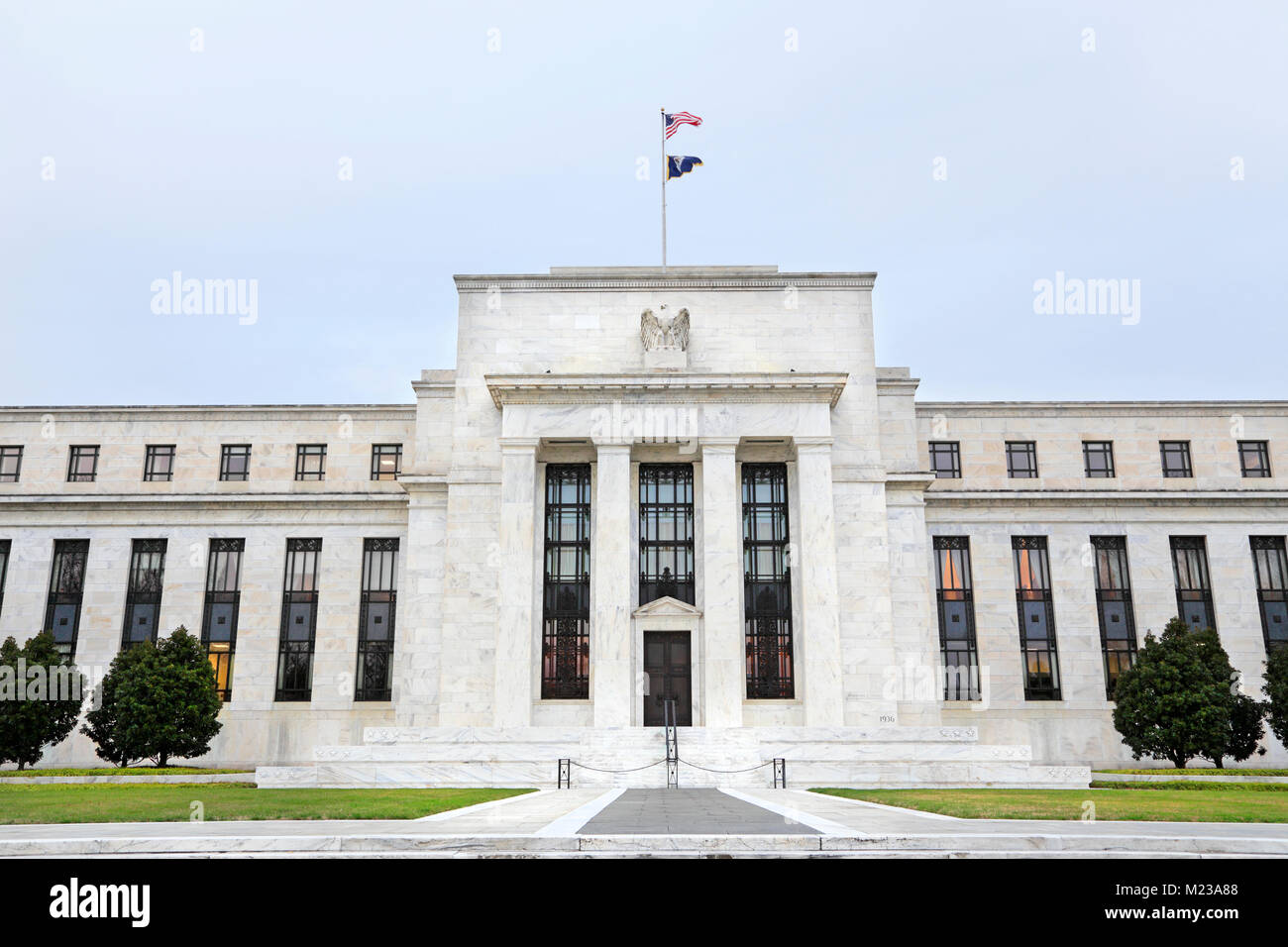 Federal Reserve building, Washington D.C. Foto Stock