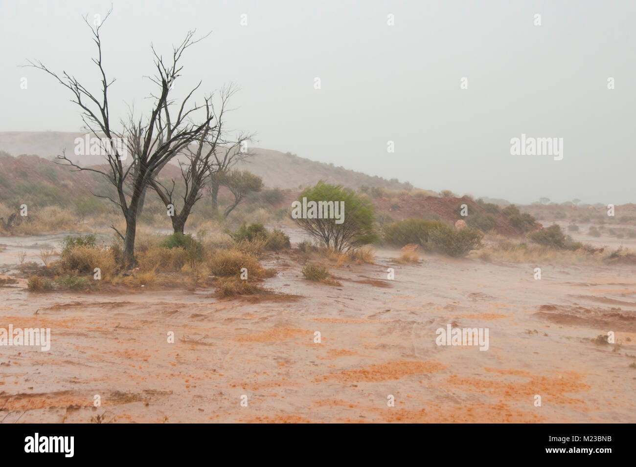 Ciclone tropicale in Outback Australia Foto Stock