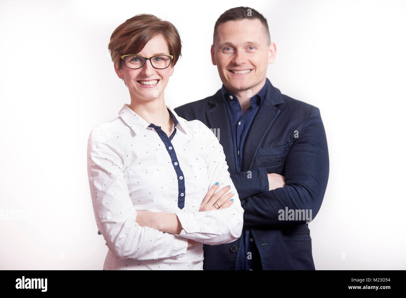 Colleghi di lavoro Foto Stock