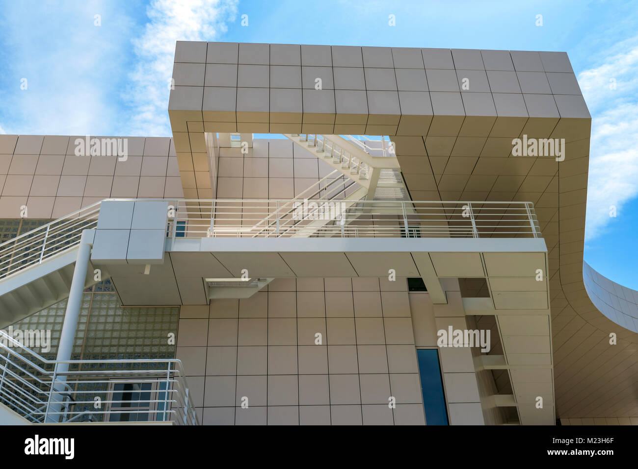 Getty Center istituto di conservazione di fondazione e di edifici, Los Angeles Foto Stock