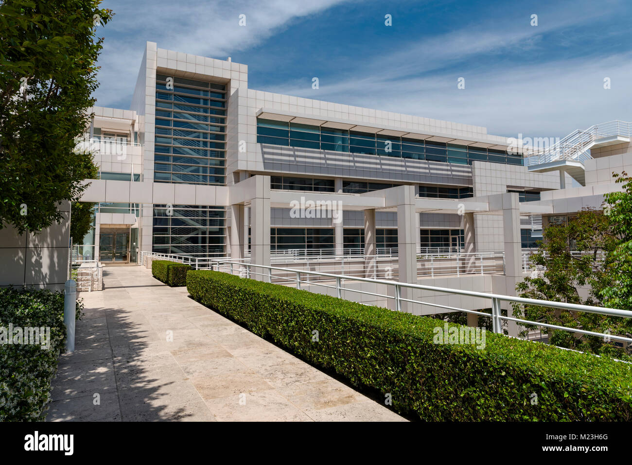 Getty Center istituto di conservazione di fondazione e di edifici, Los Angeles Foto Stock