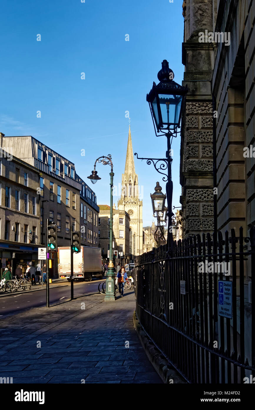 High Street bagno, Somerset, Inghilterra, Regno Unito Foto Stock