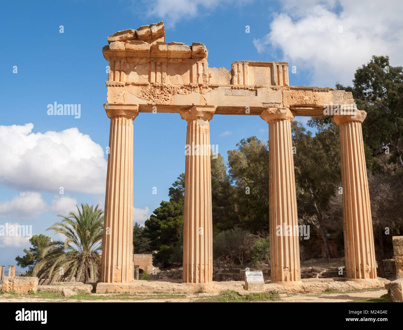 Propylea greca di Cirene Foto Stock