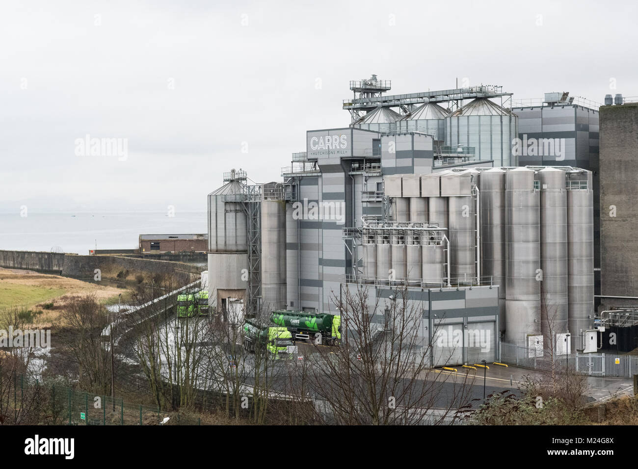 La Carrs Hutchisons mulino di farina, Kirkcaldy, Fife, Scozia, Regno Unito Foto Stock