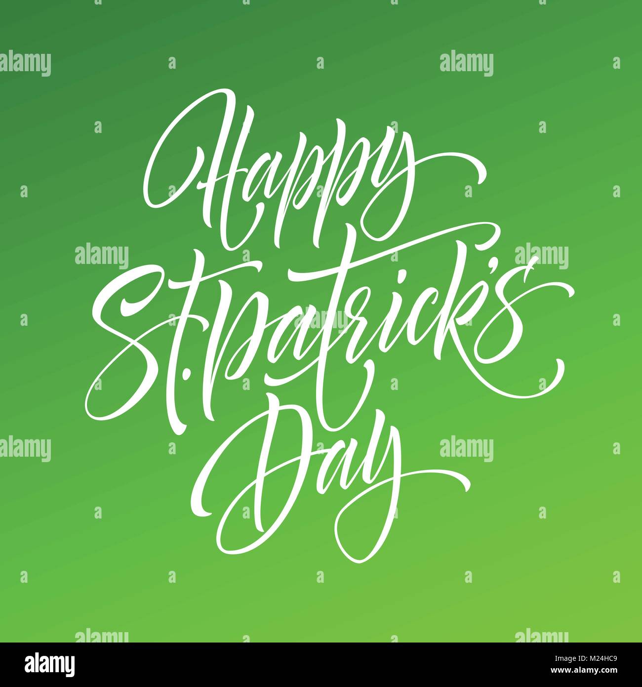 San Patrizio giorno saluto lettering elemento di design. Illustrazione Vettoriale Illustrazione Vettoriale