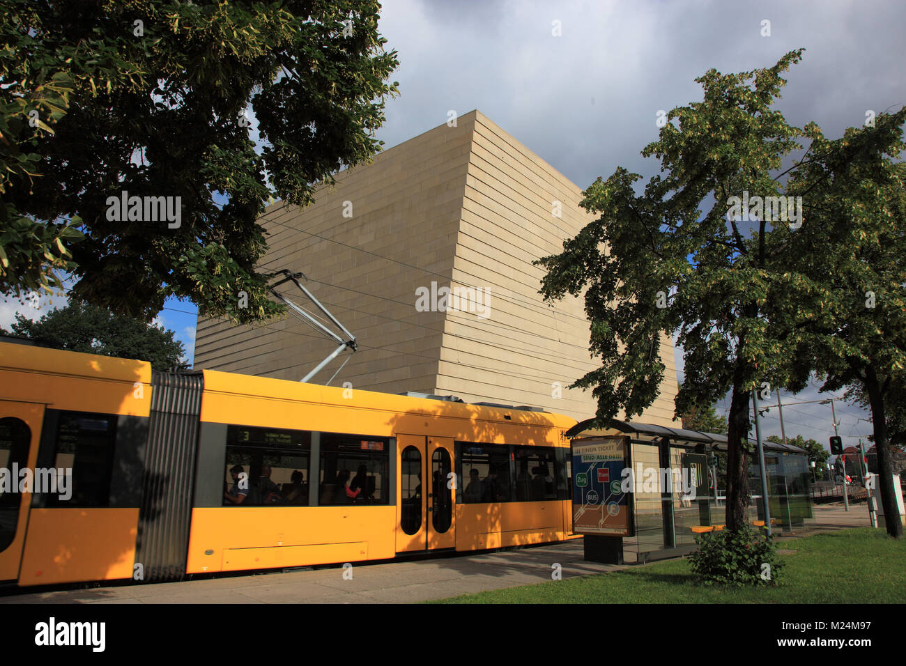 La nuova sinagoga è una sinagoga a Dresda in Sassonia, Germania Foto Stock