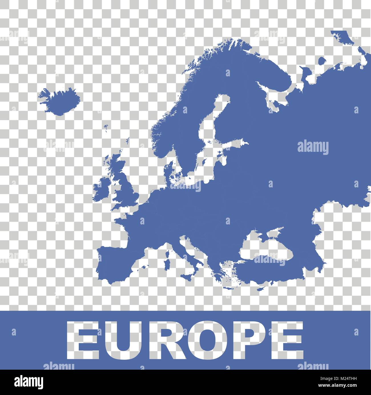 Mappa dell'Europa. Vettore di Piana Illustrazione Vettoriale