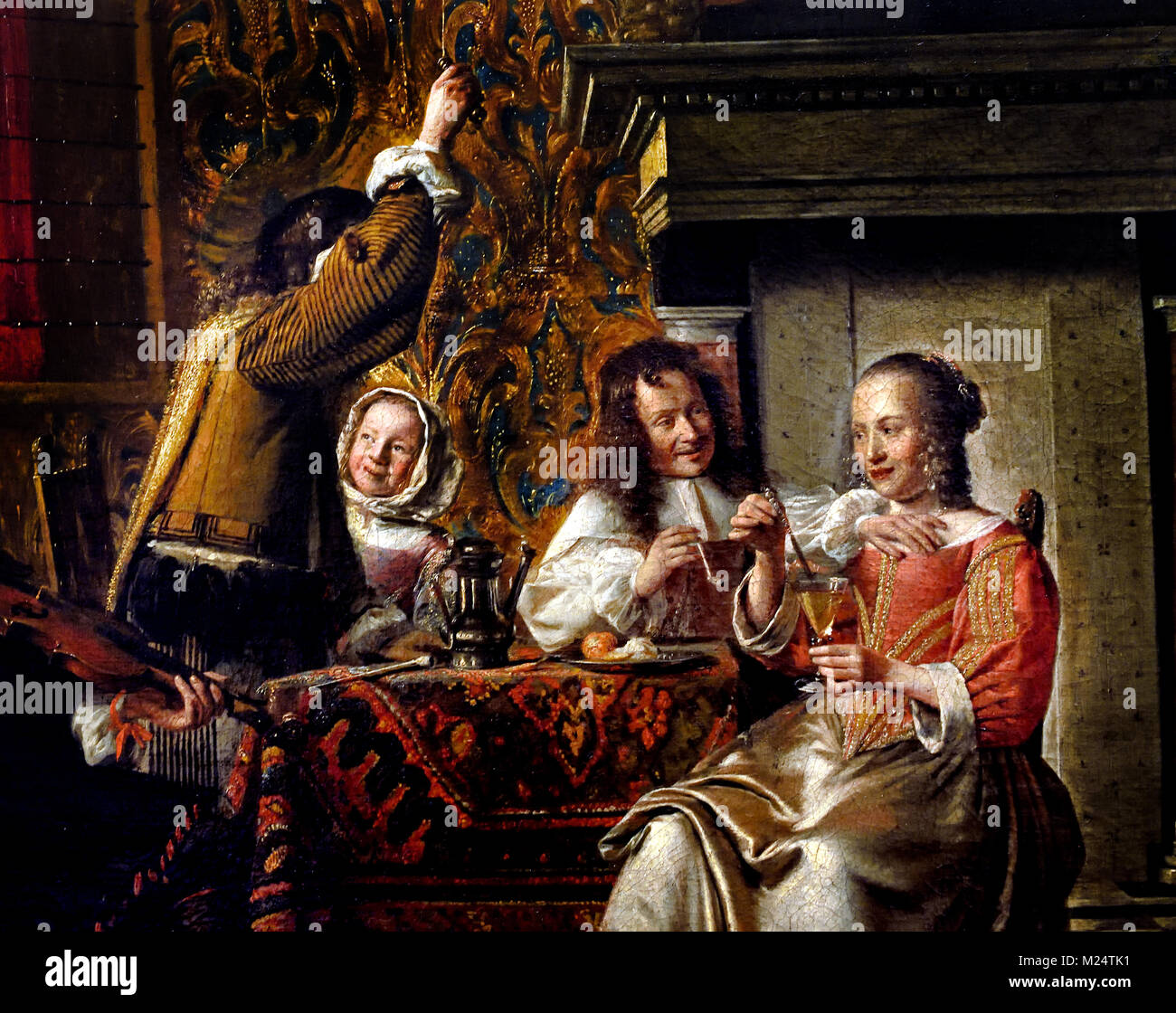 Merry Company 1663 Pieter de Hooch 1629-1684 Paesi Bassi Foto Stock