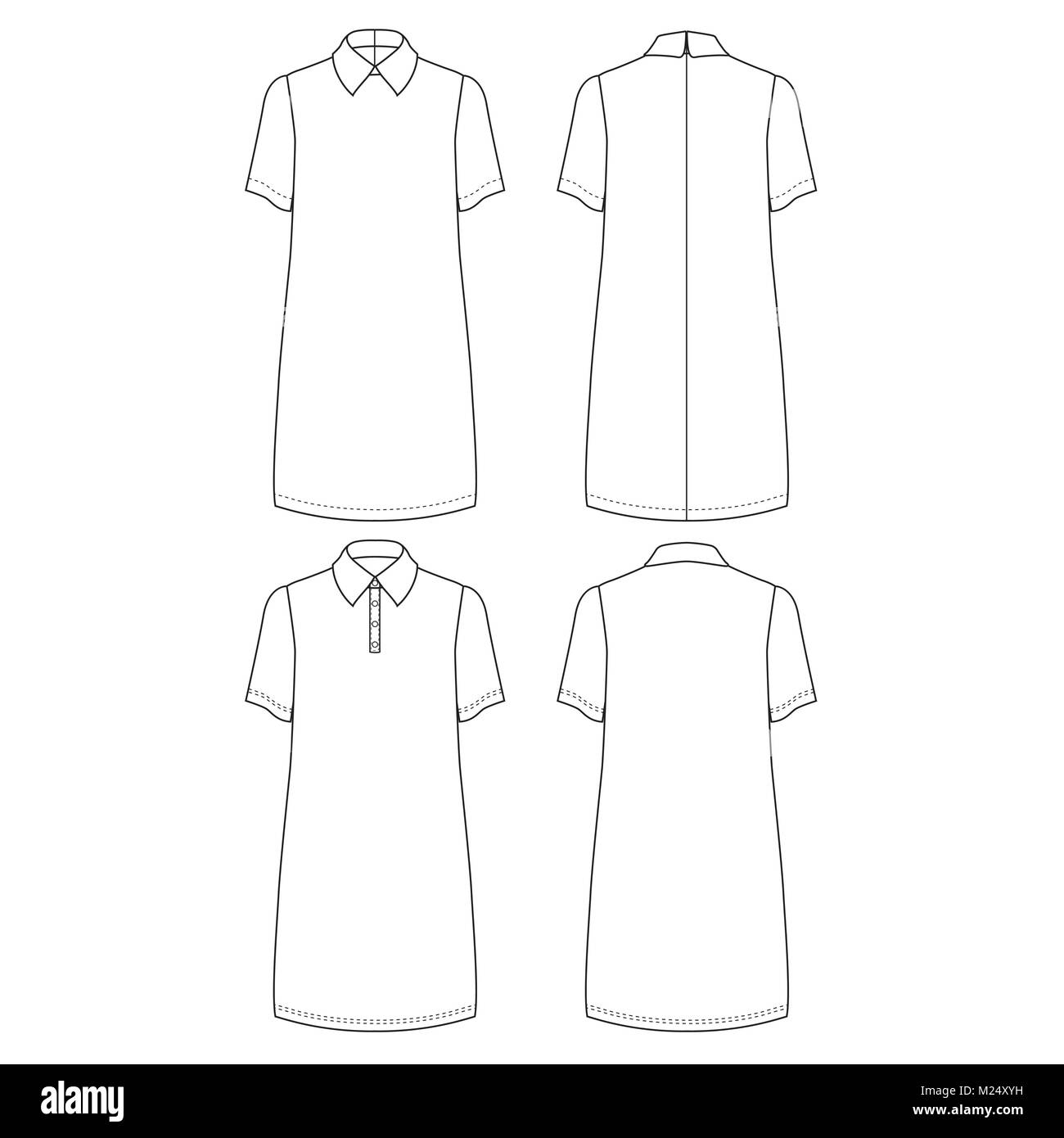 Disegno tecnico del pollo vestito. Illustrazione Vettoriale