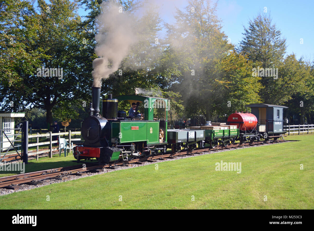 1897 Decauville 0-4-2 locomotiva a vapore Foto Stock