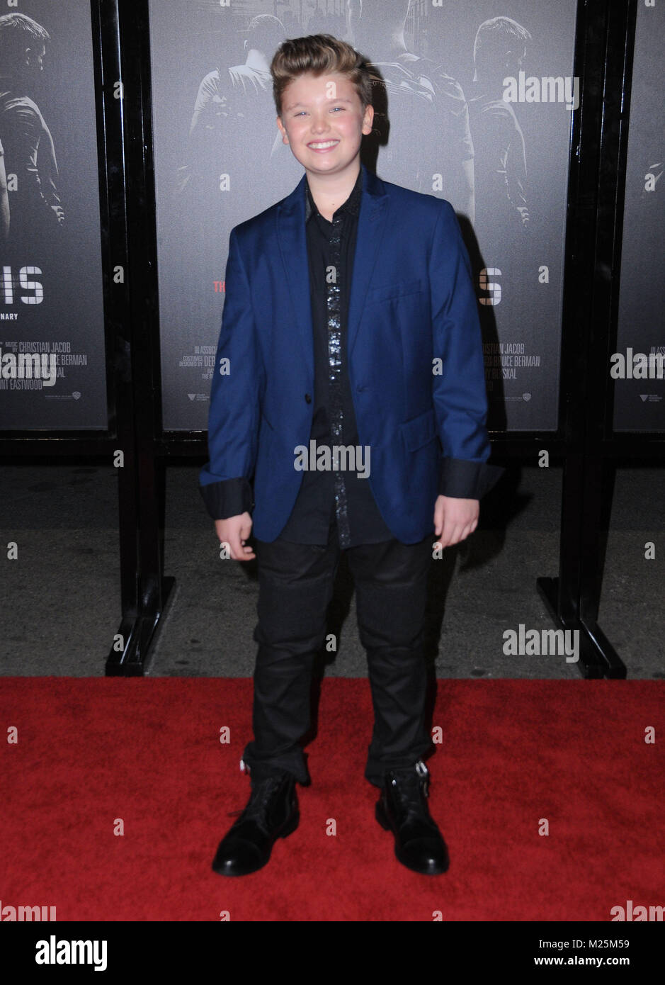 Burbank, CA, Stati Uniti d'America. 5 febbraio, 2018. 05 Febbraio 2018 - Burbank, in California - William Jennings. ''L'15:17 a Parigi " Los Angeles Premiere detenute a Warner Bros Studios, SJR Teatro. Photo credit: Birdie Thompson/AdMedia Credito: Birdie Thompson/AdMedia/ZUMA filo/Alamy Live News Foto Stock