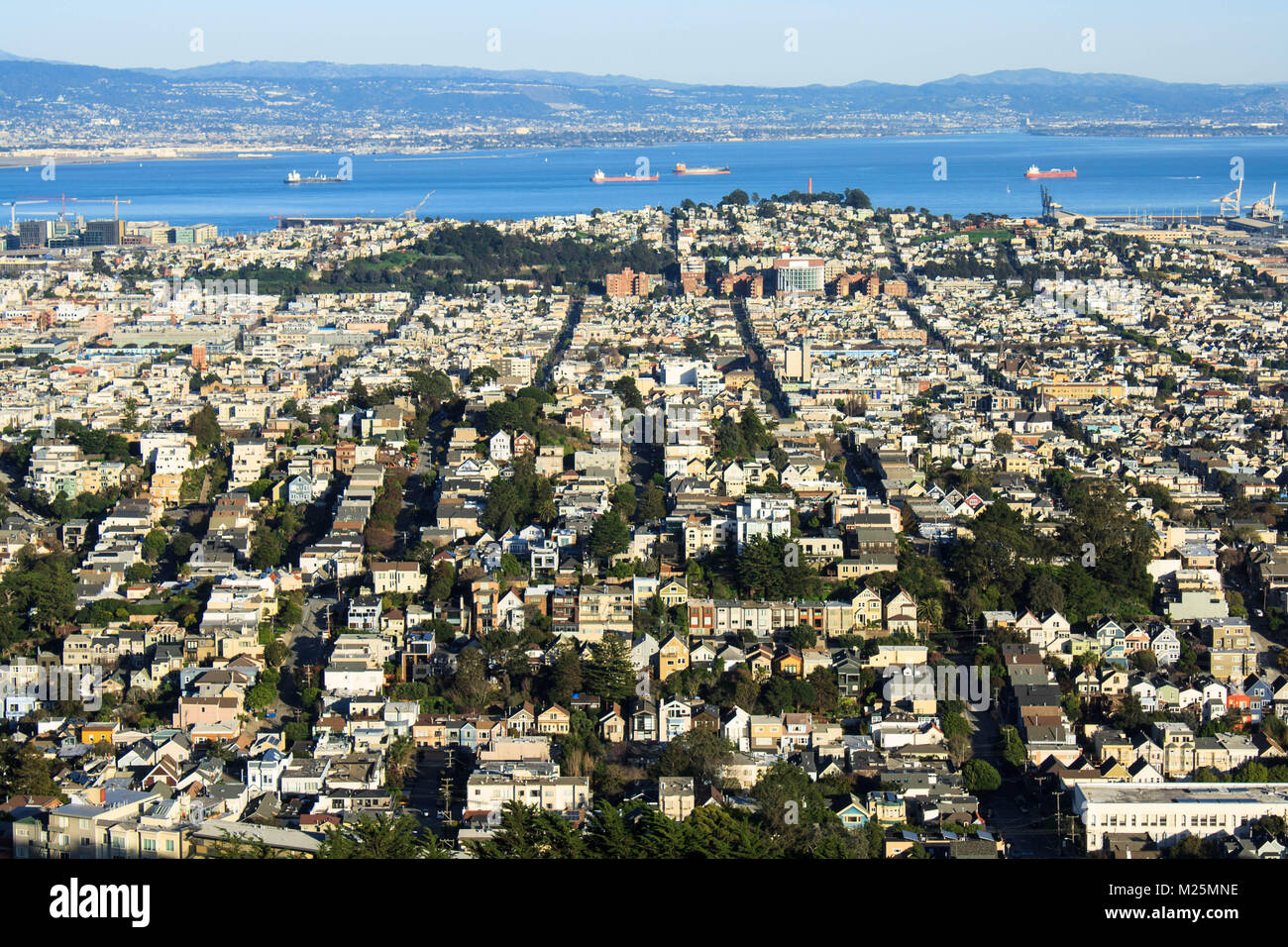 San Francisco da una distanza Foto Stock