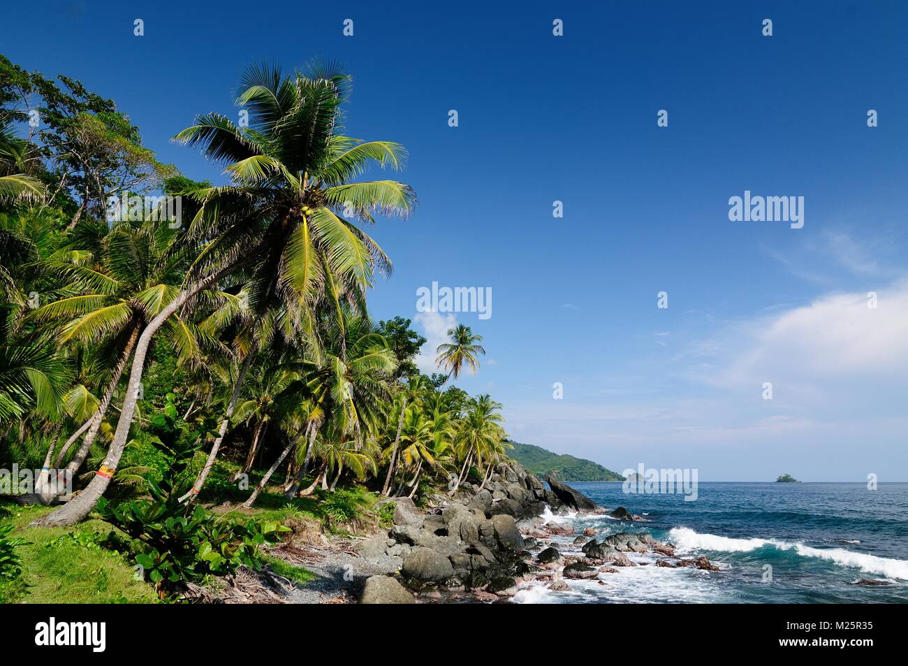 La Colombia, Costa Selvaggia del Mar dei Caraibi Foto Stock