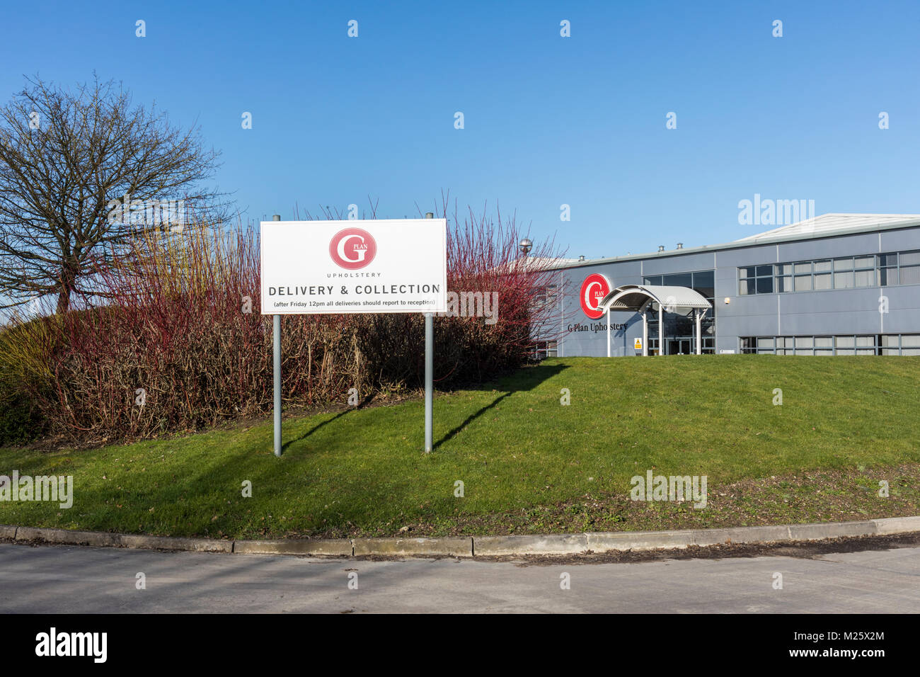 G Plan Upholstery Ltd, Melksham, Wiltshire, Inghilterra, Regno Unito Foto Stock