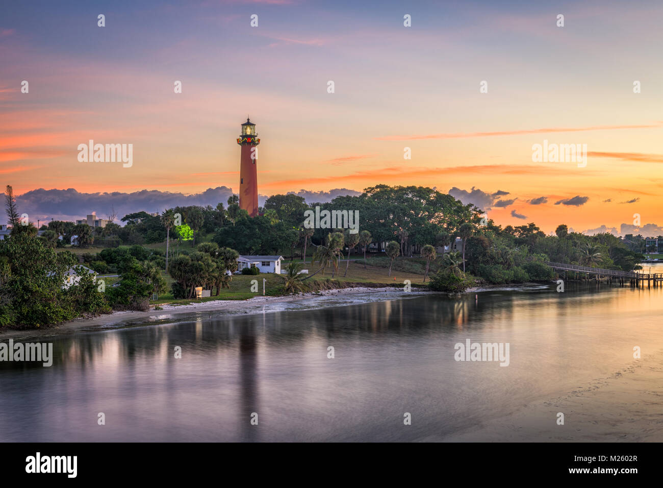 Jupiter, Florida, Stati Uniti d'America presso Jupiter luce di ingresso. Foto Stock